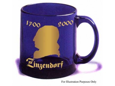 Cobalt Blue Zinzendorf Commemorative Mug